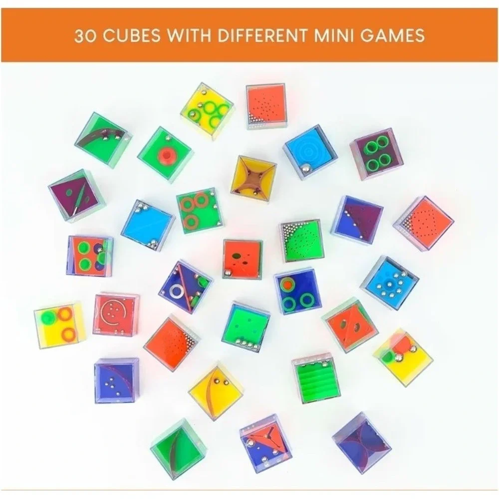 Brain Teaser Puzzles Cubes Kids Party Favors Pack 30 Pinata Goodie Bags Stuff...